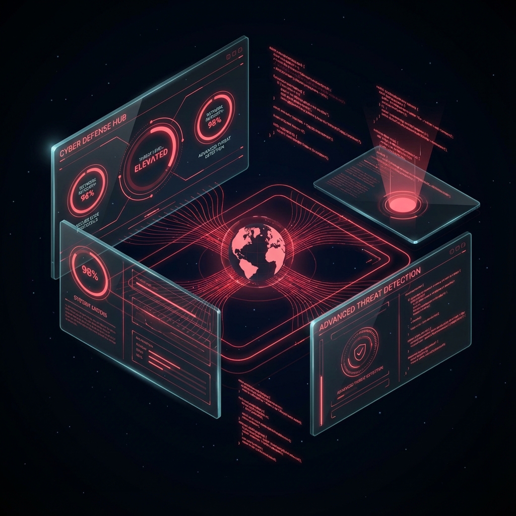 Futuristic App Development Interface